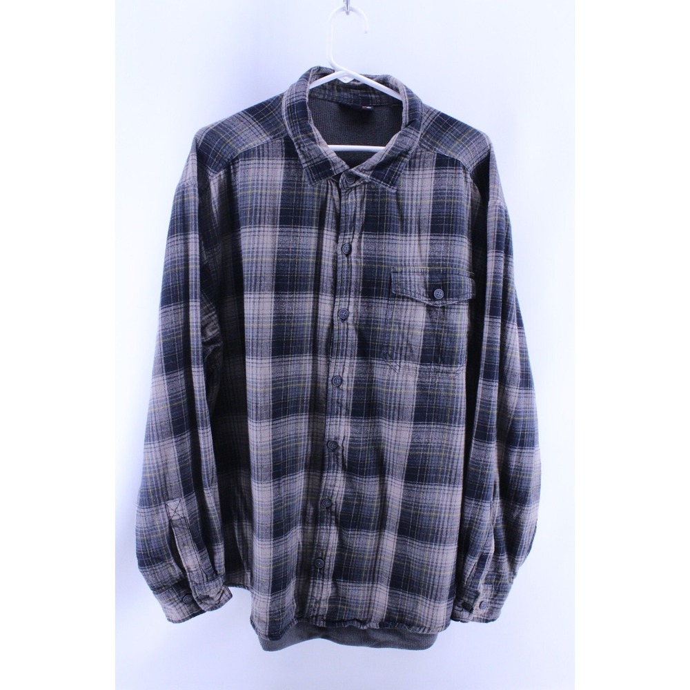 Wolverine Lined Flannel Shirt Mens XXL Button Up Plaid